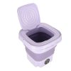 Mini Foldable Portable Washing Machine 12L Purple