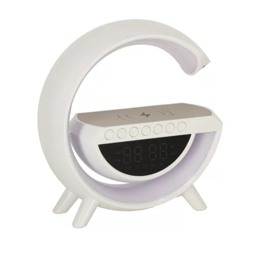 LED light with induction charger and radio