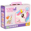 Building blocks in a case + unicorn screwdriver