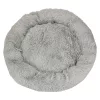 Dog bed plush cushion 100cm light grey