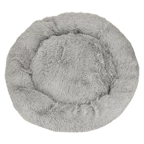 Dog bed plush cushion 100cm light grey