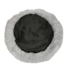 Dog bed plush cushion 100cm light grey