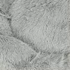 Dog bed plush cushion 100cm light grey