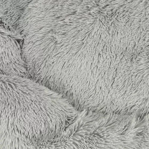 Dog bed plush cushion 100cm light grey