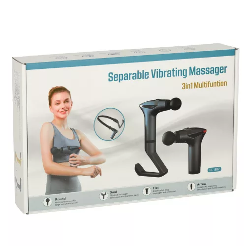 Massage gun with body massage strap
