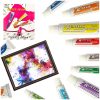 Artist acrylic paints in multi-colored 24 tubes