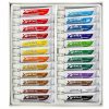 Artist acrylic paints in multi-colored 24 tubes