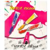 Artist acrylic paints in multi-colored 24 tubes