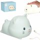 Silicone Night Light White RGB Cat Lying Cat