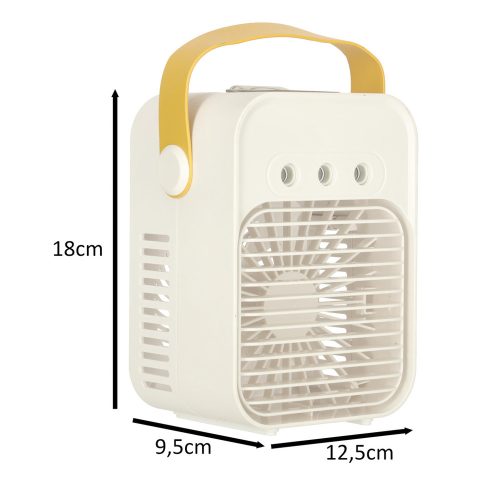 Air conditioning fan humidifier silver