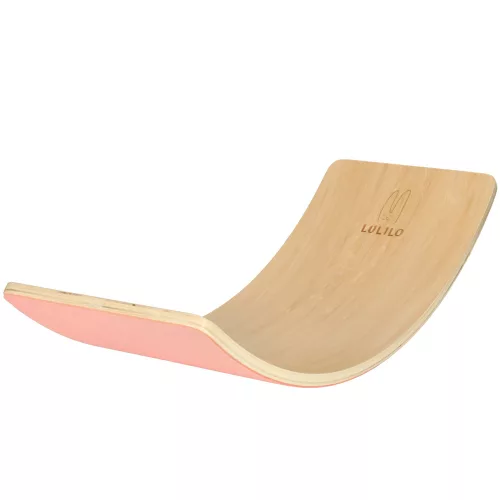 LULILO Ajlo children's felt rocking horse balancing board pink