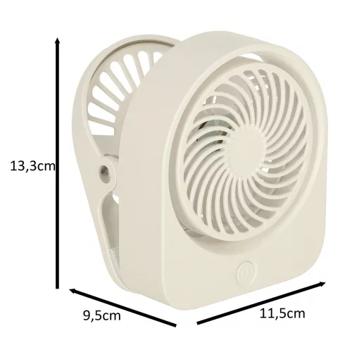 Mini desk fan with USB clip