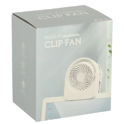 Mini desk fan with USB clip