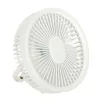 Mini standing desk fan white