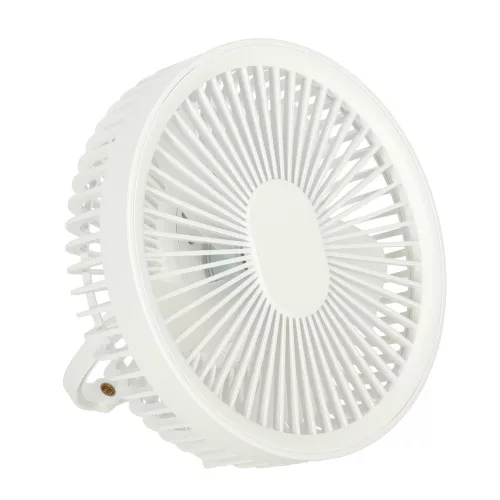 Mini standing desk fan white
