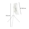 Mini standing desk fan white