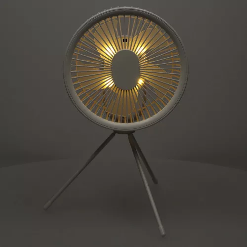 Mini standing desk fan white