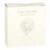 Mini standing desk fan white