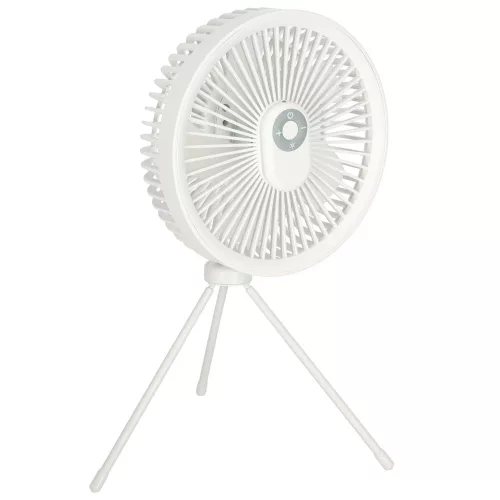 Mini standing desk fan white