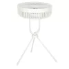 Mini standing desk fan white