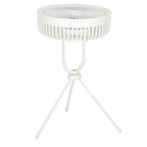 Mini standing desk fan white
