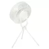 Mini standing desk fan white