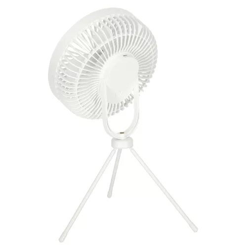 Mini standing desk fan white