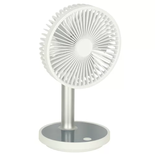 Stand fan on legs, white