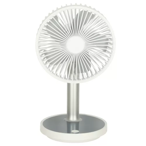 Stand fan on legs, white