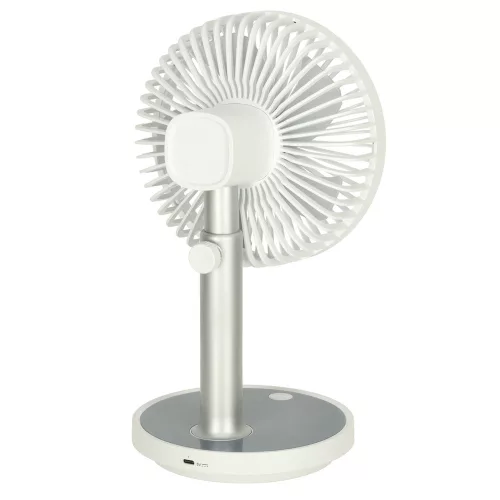 Stand fan on legs, white