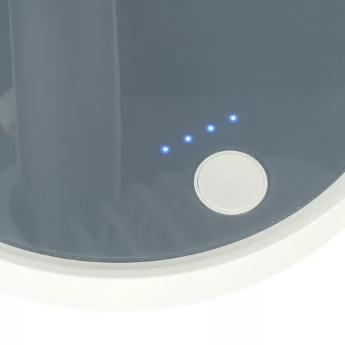 Stand fan on legs, white