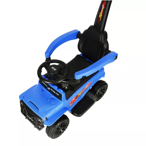 Off-road car push ride with sound and lights blue