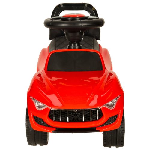 Baby stroller car with sound and lights, red