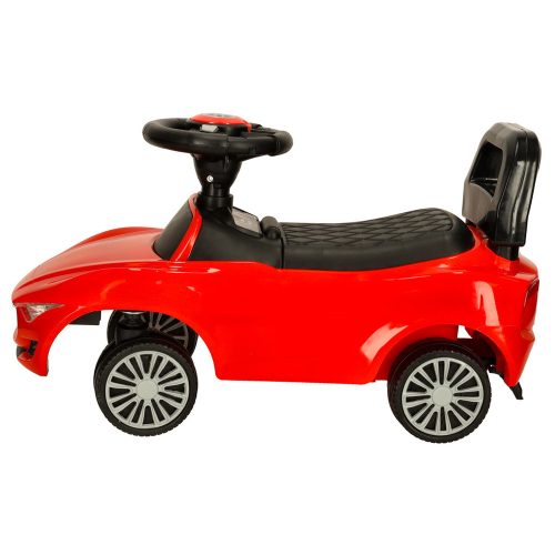 Baby stroller car with sound and lights, red