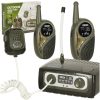 Walkie-talkie szett gyerekeknek, khaki színben, alközponttal