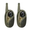 Walkie-talkie szett gyerekeknek, khaki színben, alközponttal