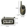 Walkie-talkie szett gyerekeknek, khaki színben, alközponttal
