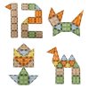 3D magnetic building blocks luminous animal park 124 el.