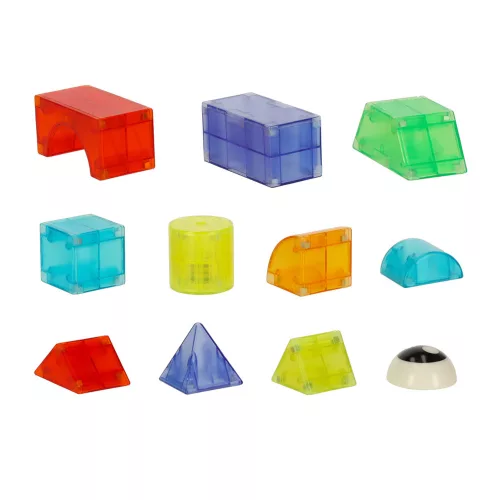 3D Construction Magnetic Bricks LED Illuminated 32 El.