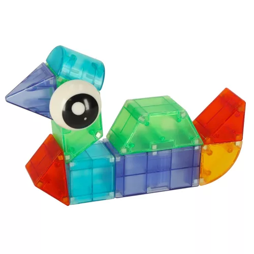 3D Construction Magnetic Bricks LED Light 64 Pieces