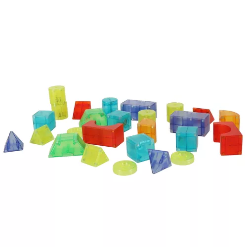 3D Construction Magnetic Bricks LED Light 64 Pieces