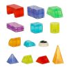 3D építőipari mágneses téglák LED világító 134 el.