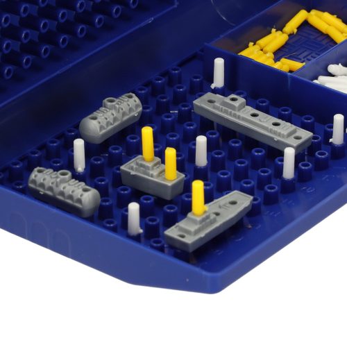 Battleships board game strategy logical game in a suitcase