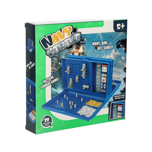 Battleships board game strategy logical game in a suitcase