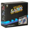RC laser-controlled car driving on a wall with laser grey