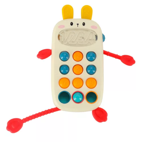 Montessori sensory toy for babies with phone buttons human