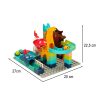 Kreatív kockák dinoszaurusz park labdajáték pálya 62 db
