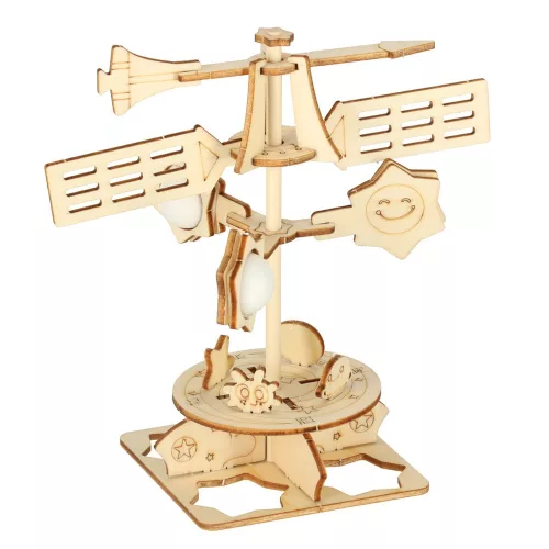 Wooden puzzle 3D scientific model weather vane