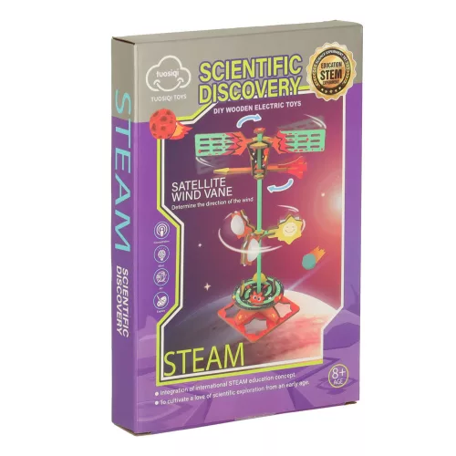 Wooden puzzle 3D scientific model weather vane