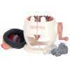 Knitting machine with 22 needles + 2 balls of yarn